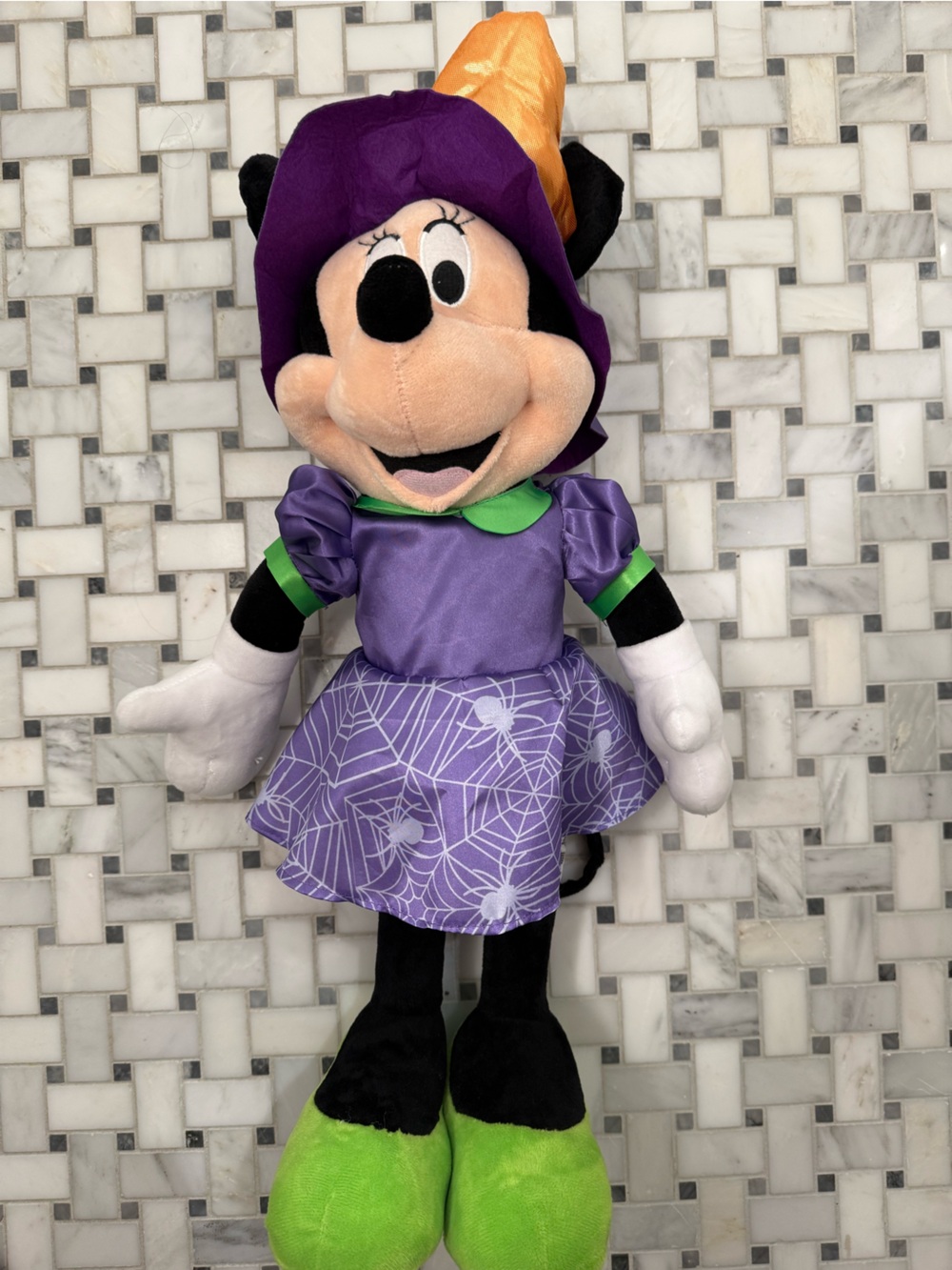 Disney Minnie Mouse Halloween Witch Standing Plush